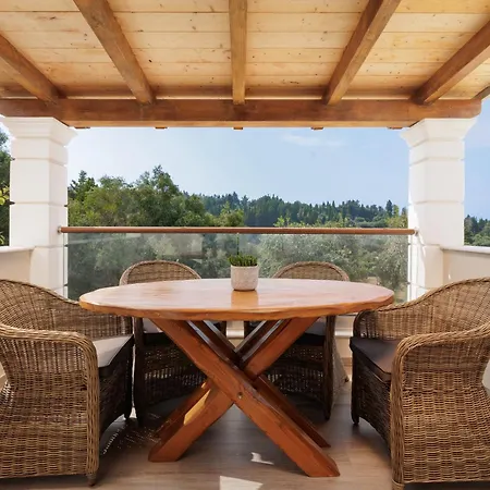 Vila Logas Hill - Situated Close To Sunset Logas Beach- Peroulades *